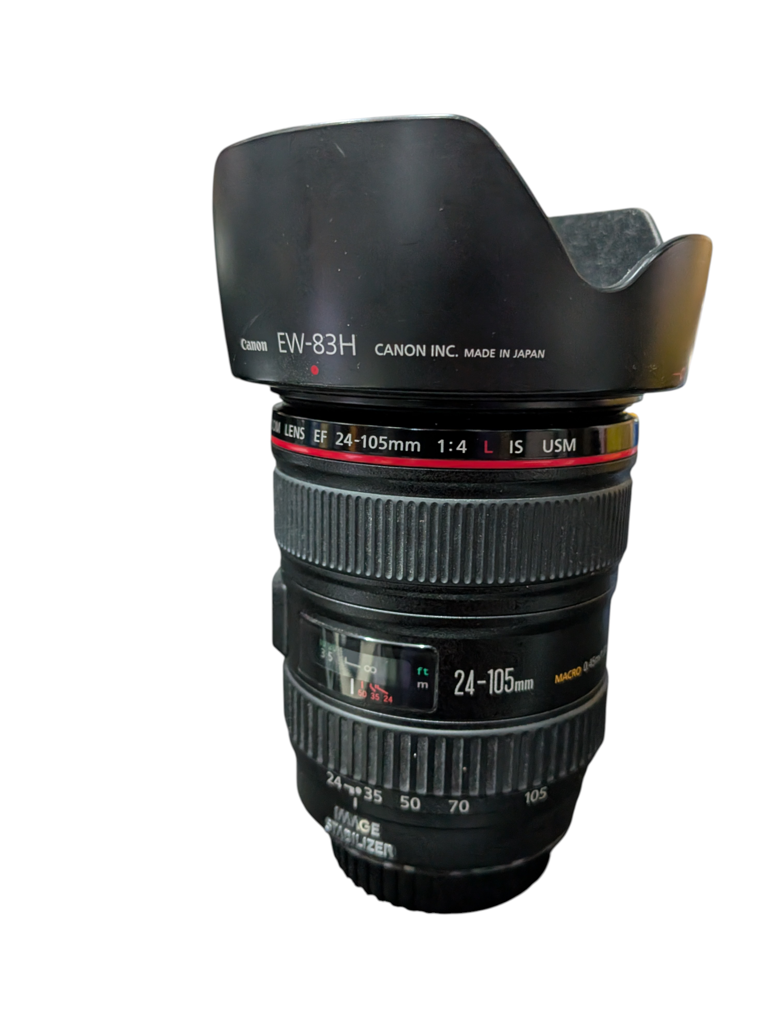Pre-owned Canon EF 24-105mm f/4L IS USM Standard Zoom Lens + EW